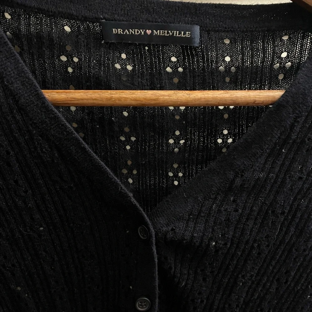 Brandy Melville Knit Button-Up Cardigan - Picture 3 of 4